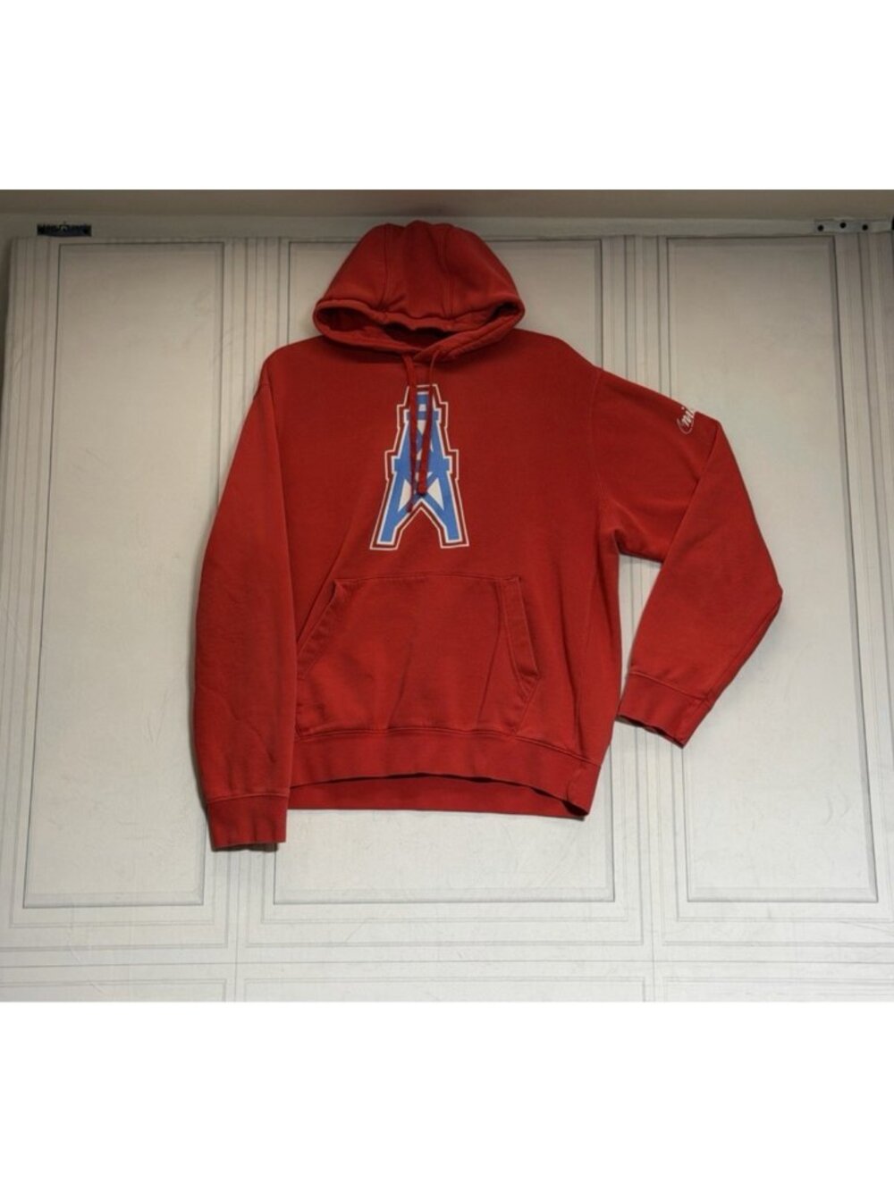 NIKE NFL TENNESSEE TITANS PULLOVER HOODIE SWEATSHIRT RED Mens Medium